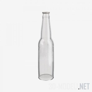 Пустая стеклянная бутылка
