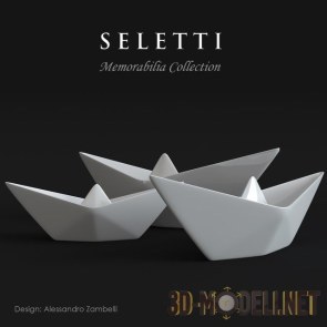 Дизайнерские фарфоровые кораблики Seletti «Memorabilia»