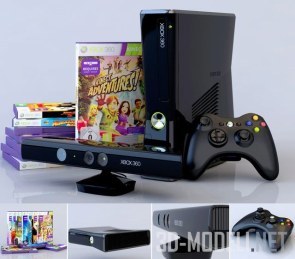 Консоль XBOX 360 с сенсором Kinect