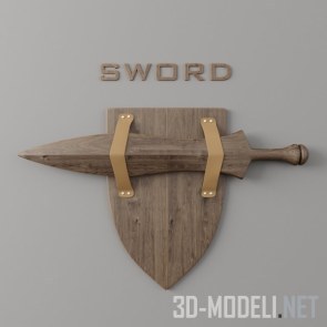 Сувенирный меч из дерева