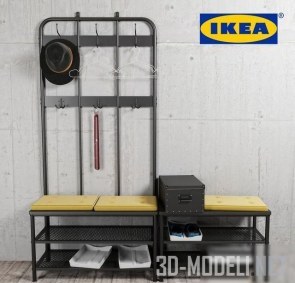 Прихожая IKEA Pinning