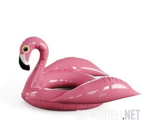 Надувной розовый фламинго