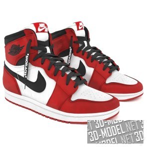 Кроссовки Red nike air jordan 1 retro