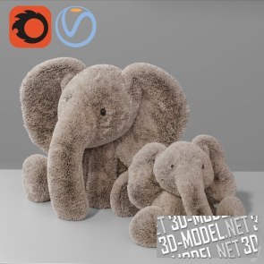 Детская плюшевая игрушка Слон