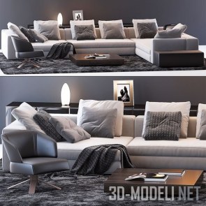 Мебель от Minotti с диваном YANG