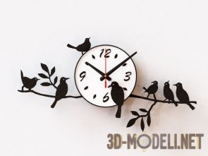 Часы с птицами от Didiart