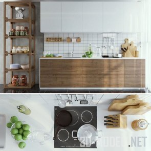 Кухня IKEA VOKSTORP с декором