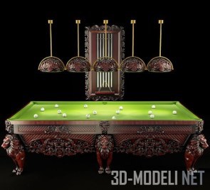 Бильярдный стол в классическом стиле