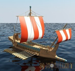 Греческий боевой корабль