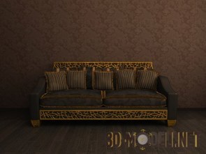Красивый диван в стиле арт-деко