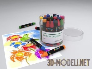 Цветные карандаши и рисунок
