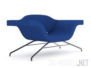 Синее кресло в современном стиле
