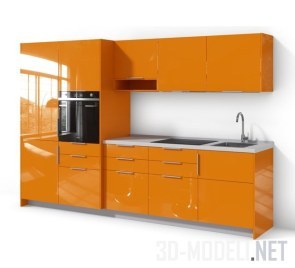 Оранжевая кухня DE.013.001 от Alexander Tischler