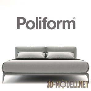 Современная кровать Park от Poliform