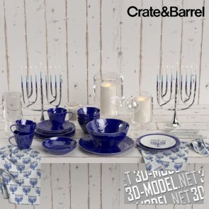 Сервировка для Хануки от Crate&Barrel