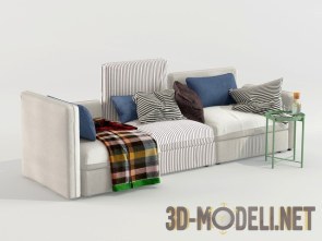 Современный угловой диван IKEA VALLENTUNA
