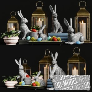 Декоративный набор с Essex Bunny от Pottery Barn