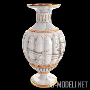 Мраморная ваза Calacatta
