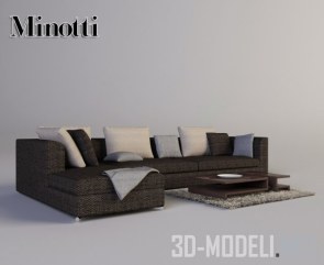 Диван и столик от Minotti