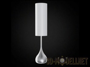 Торшер Brushed Steel Moderne Droplet Floor Lamp от Possini Euro Design