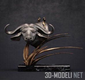 Скульптура буйвола
