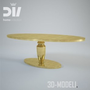 Кофейный стол золотистого цвета DV homecollection EVER
