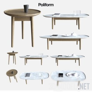 Кофейные столики POLIFORM MAD, дизайн Marcel Wanders