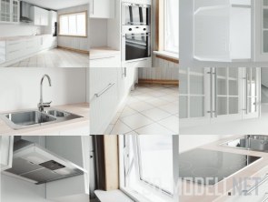 Кухня в белом цвете (Johannes Kitchen)