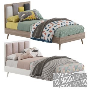 Кровать в стиле модерн (2 варианта)