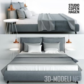 Кровать Studio copenghagen со столом Tuula и подвесом Moto