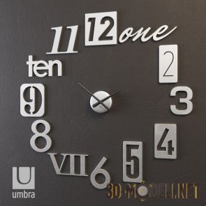 Современные настенные часы от Umbra