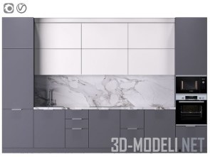 Современная кухонная мебель с техникой Bosch
