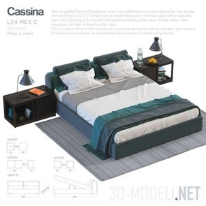 Кровать Cassina L34 Mex C
