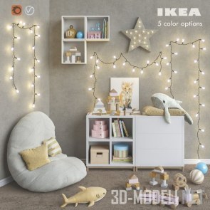 Комплект модульной мебели EKET IKEA и декор