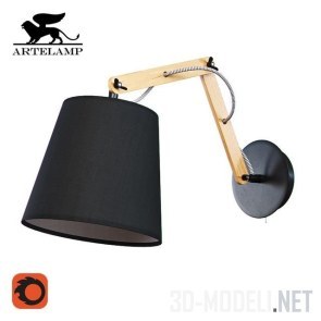 Настенный светильник Arte Lamp A5700AP-1BK PINOCCIO