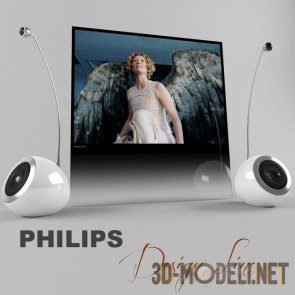 Телевизор Philips DesignLine и колонки Sound Sphere