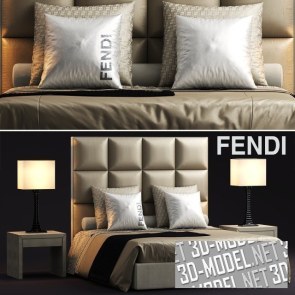 Кровать Diamante от Fendi Casa