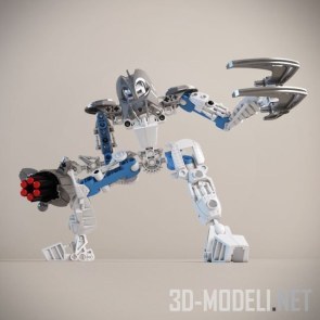 Робот Toa Matoro Bionicle в двух позах