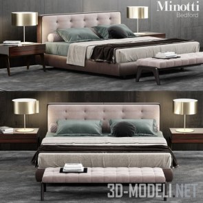Мебельный сет от Minotti с кроватью Bedford