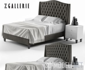 Кровать Scarlett Tufted от Zgallerie