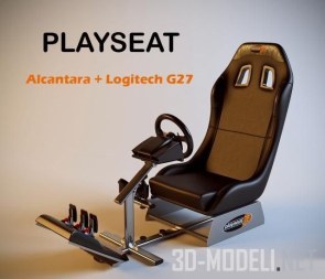 Игровое кресло Playseat Alcantara с симулятором Logitech G27