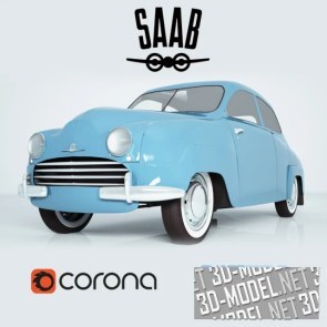 Ретро-кар Saab 92 (1949)