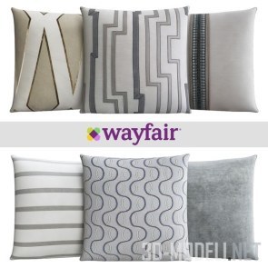 Светлые подушки от Wayfair shop