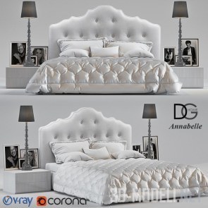 Белая кровать Annabelle от DG Home