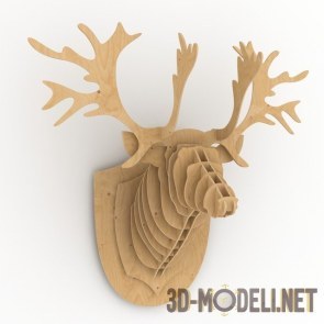 Plywood Moose Trophy Head