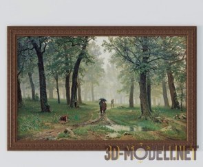 Картина «Дождь в дубовом лесу»