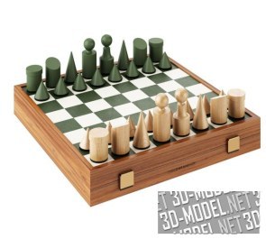 Шахматы Faux Leather и Felt Chess Set от The Conran Shop