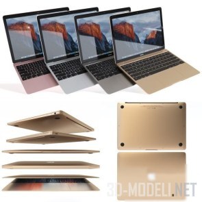 MacBook в вариантах цвета корпуса