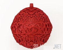 3d-модель Дизайнерский елочный шар