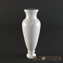 3d-модель Белая высокая ваза